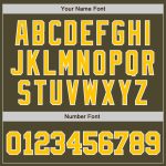 Personalized Olive Gold-White Authentic Salute To Service Baseball Jersey Team Custom Name and Number