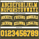 Personalized Olive Gold-White Authentic Throwback Salute To Service Basketball Shorts Team Custom Name and Number