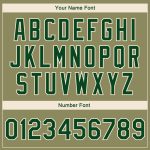 Personalized Olive Green-Cream Camo Sleeves 3D Pattern Design Bomber Full-Snap Varsity Letterman Salute To Service Jacket Team Custom Name and Number