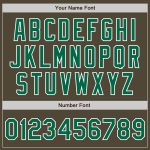 Personalized Olive Kelly Green-White Bomber Full-Snap Varsity Letterman Salute To Service Jacket Team Custom Name and Number