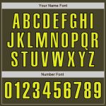 Personalized Olive Neon Yellow-Black Authentic Salute To Service Baseball Jersey