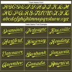 Personalized Olive Neon Yellow-Black Authentic Salute To Service Baseball Jersey Team Custom Name and Number