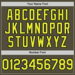 Personalized Olive Neon Yellow-Black Mesh Authentic Throwback Salute To Service Baseball Jersey Team Custom Name and Number