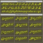 Personalized Olive Neon Yellow-Black Mesh Authentic Throwback Salute To Service Baseball Jersey Team Custom Name and Number