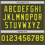 Personalized Olive Neon Yellow Cream-Black Pinstripe Authentic Split Fashion Salute To Service Baseball Jersey Team Custom Name and Number