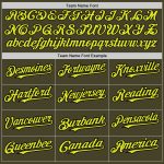 Personalized Olive Neon Yellow Cream-Black Pinstripe Authentic Split Fashion Salute To Service Baseball Jersey Team Custom Name and Number