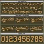 Personalized Olive Old Gold-Black Authentic Throwback Salute To Service Basketball Shorts Team Custom Name and Number