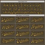 Personalized Olive Old Gold-Black Bomber Full-Snap Varsity Letterman Salute To Service Jacket Team Custom Name and Number