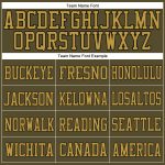 Personalized Olive Old Gold-Black Mesh Authentic Salute To Service Football Jersey