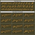 Personalized Olive Old Gold Cream-Black Pinstripe Authentic Split Fashion Salute To Service Baseball Jersey Team Custom Name and Number