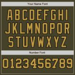 Personalized Olive Old Gold Cream-Black Pinstripe Authentic Split Fashion Salute To Service Baseball Jersey Team Custom Name and Number