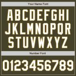 Personalized Olive Old Gold Pinstripe White Salute To Service Two-Button Unisex Softball Jersey Team Custom Name and Number