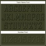 Personalized Olive Olive-Black Stitched Adjustable Snapback Hat Team Custom Name and Number