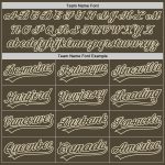 Personalized Olive Olive-Cream Authentic Salute To Service Baseball Jersey