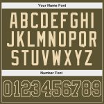 Personalized Olive Olive-Cream Authentic Salute To Service Baseball Jersey Team Custom Name and Number