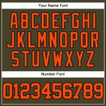 Personalized Olive Orange-Black Authentic Salute To Service Baseball Jersey Team Custom Name and Number
