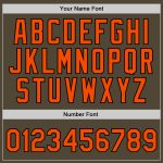 Personalized Olive Orange-Black Authentic Throwback Salute To Service Basketball Jersey Team Custom Name and Number