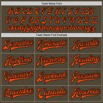 Personalized Olive Orange-Black Bomber Full-Snap Varsity Letterman Salute To Service Jacket Team Custom Name and Number