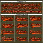 Personalized Olive Orange-Black Salute To Service Hockey Lace Neck Jersey Team Custom Name and Number
