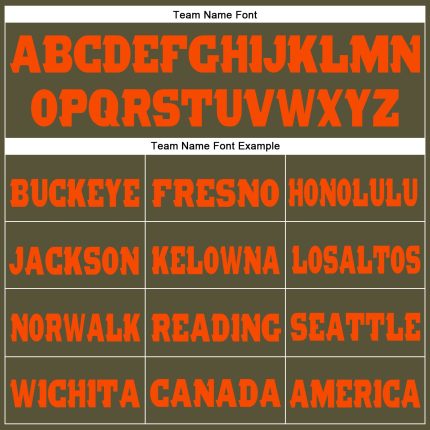 Personalized Olive Orange Fleece Salute To Service Jogger Sweatpants Team Custom Name and Number