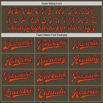 Personalized Olive Orange-Navy Bomber Full-Snap Varsity Letterman Salute To Service Jacket Team Custom Name and Number