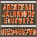 Personalized Olive Orange-White Authentic Salute To Service Baseball Jersey