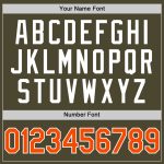 Personalized Olive Orange-White Authentic Throwback Salute To Service Baseball Jersey Team Custom Name and Number