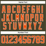 Personalized Olive Orange-White Salute To Service Hockey Lace Neck Jersey Team Custom Name and Number