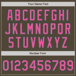 Personalized Olive Pink-Kelly Green Bomber Full-Snap Varsity Letterman Salute To Service Jacket Team Custom Name and Number