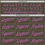 Personalized Olive Pink-Kelly Green Bomber Full-Snap Varsity Letterman Salute To Service Jacket Team Custom Name and Number