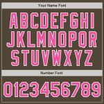 Personalized Olive Pink-White Bomber Full-Snap Varsity Letterman Salute To Service Jacket Team Custom Name and Number
