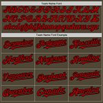 Personalized Olive Red-Black 3 Colors Arm Shapes Authentic Salute To Service Baseball Jersey Team Custom Name and Number