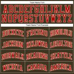 Personalized Olive Red-Cream Authentic Throwback Salute To Service Basketball Jersey Team Custom Name and Number