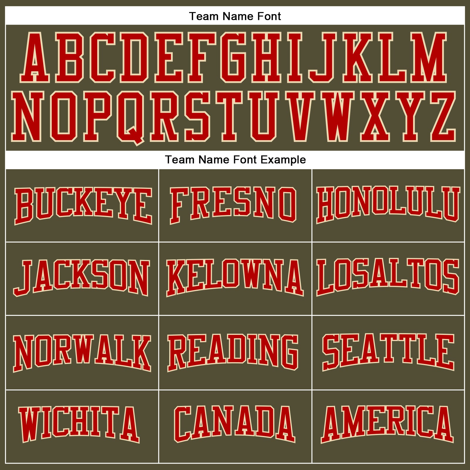 Personalized Olive Red-Cream Long Sleeve Performance Salute To Service T-Shirt Team Custom Name and Number Personalized Olive Red-Cream Long Sleeve Performance Salute To Service T-Shirt Team Custom Name and Number - Image 4