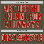 Personalized Olive Red-Cream Mesh Authentic Throwback Salute To Service Baseball Jersey Team Custom Name and Number