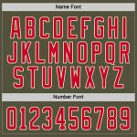 Personalized Olive Red-Cream Salute To Service Hockey Jersey Team Custom Name and Number