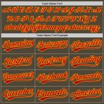 Personalized Olive Red-Gold Authentic Salute To Service Baseball Jersey