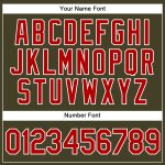 Personalized Olive Red-White Authentic Sleeveless Salute To Service Baseball Jersey Team Custom Name and Number