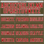 Personalized Olive Red-White Mesh Authentic Salute To Service Football Jersey Team Custom Name and Number