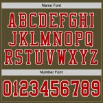 Personalized Olive Red-White Mesh Authentic Salute To Service Football Jersey Team Custom Name and Number