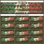 Personalized Olive Vintage Mexican Flag-City Cream Performance Salute To Service T-Shirt Team Custom Name and Number