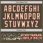 Personalized Olive Vintage USA Flag City Cream-Black Bomber Full-Snap Varsity Letterman Salute To Service Jacket Team Custom Name and Number