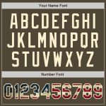 Personalized Olive Vintage USA Flag-Cream Authentic Salute To Service Baseball Jersey