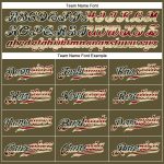 Personalized Olive Vintage USA Flag-Cream Authentic Salute To Service Baseball Jersey Team Custom Name and Number