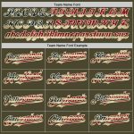 Personalized Olive Vintage USA Flag-Cream Authentic Sleeveless Salute To Service Baseball Jersey