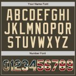 Personalized Olive Vintage USA Flag-Cream Authentic Throwback Salute To Service Basketball Jersey