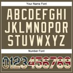 Personalized Olive Vintage USA Flag-Cream Authentic Throwback Salute To Service Basketball Jersey Team Custom Name and Number