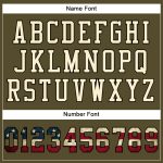 Personalized Olive Vintage USA Flag Cream-Black Mesh Authentic Salute To Service Football Jersey Team Custom Name and Number