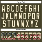Personalized Olive Vintage USA Flag Cream-Black Salute To Service Hockey Lace Neck Jersey Team Custom Name and Number