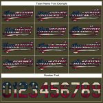 Personalized Olive Vintage USA Flag-Navy Performance Vapor Salute To Service Golf Polo Shirt Team Custom Name and Number